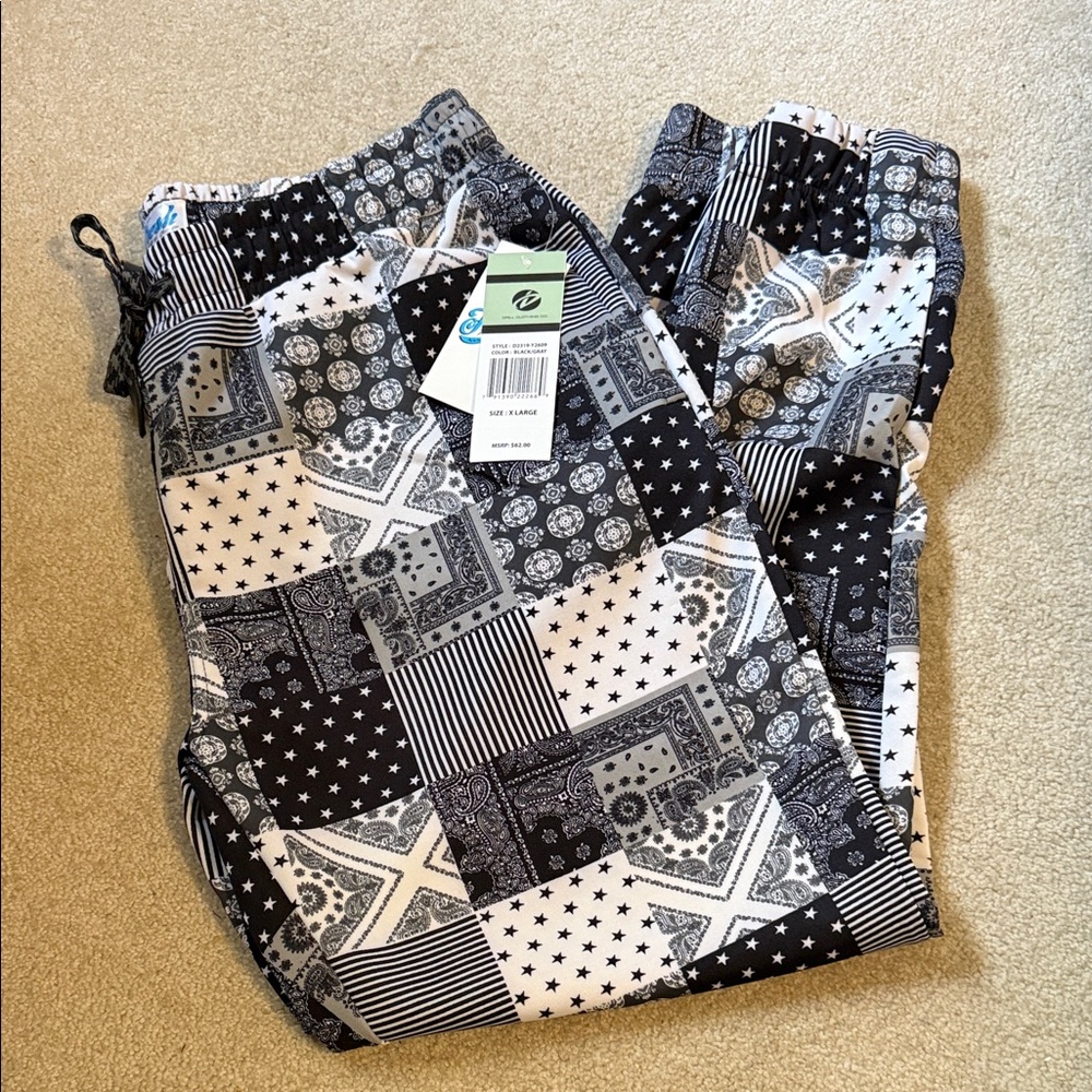 Monochrome Patchwork Men’s Joggers
